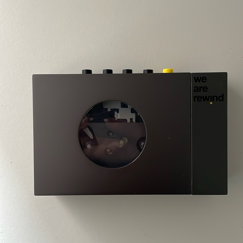 We are rewind cassette player
